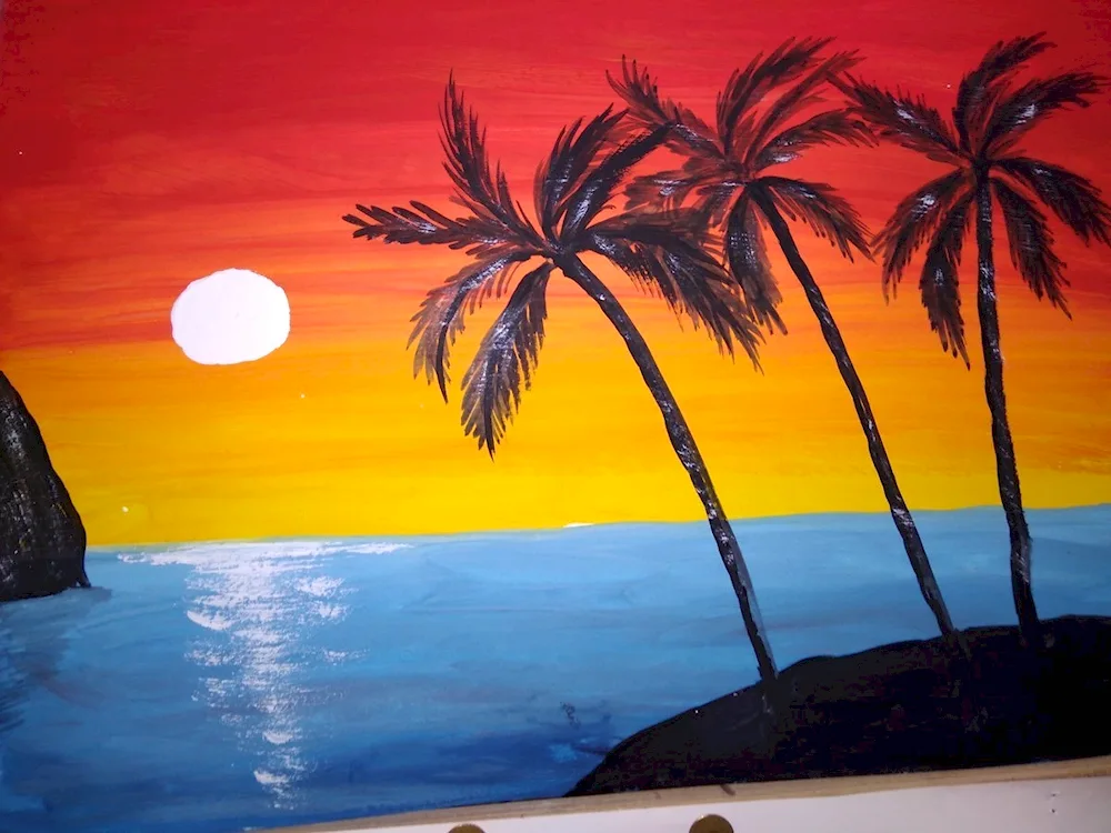 Gouache paintings