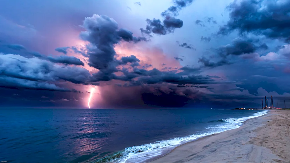 Thunderstorm landscape