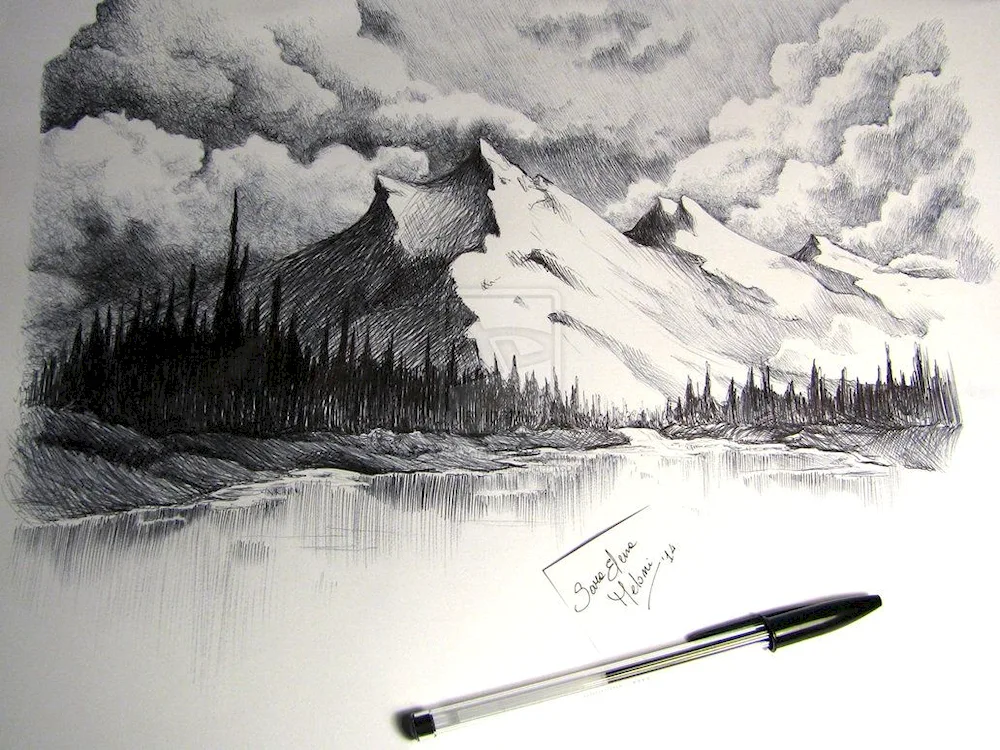 Pencil Landscape