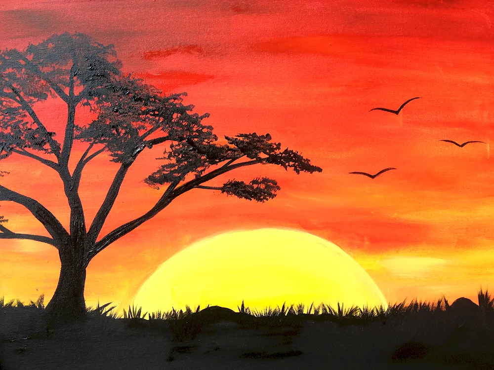 Landscape drawing