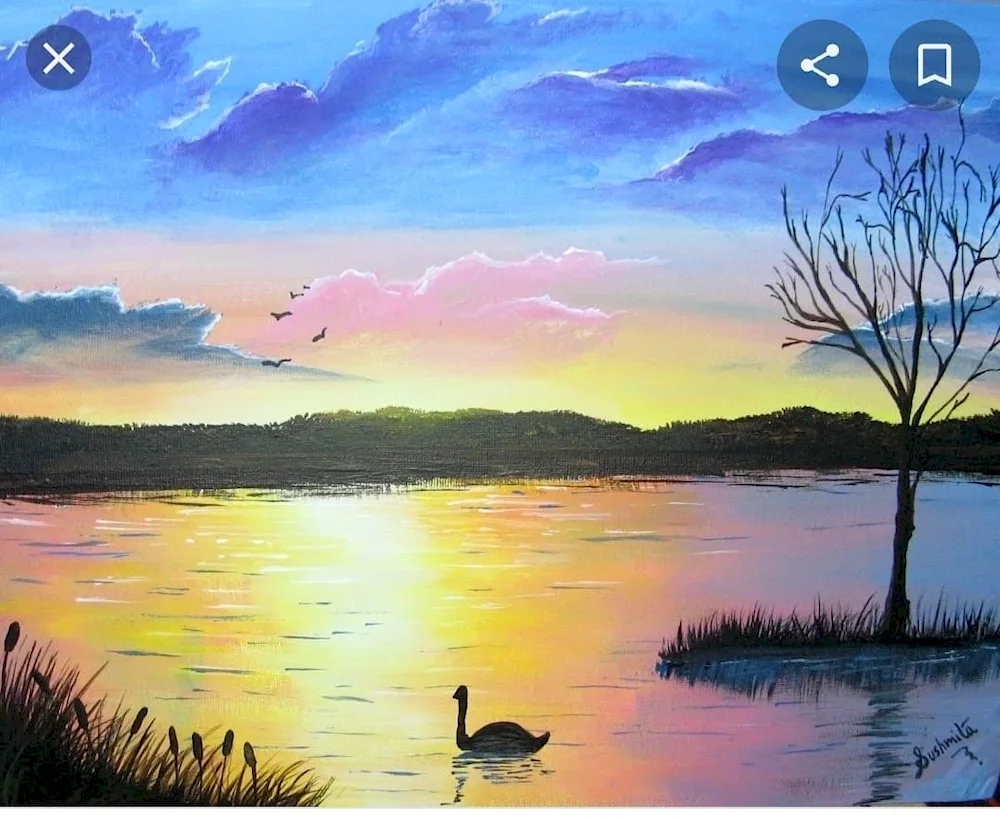 Sunset drawing