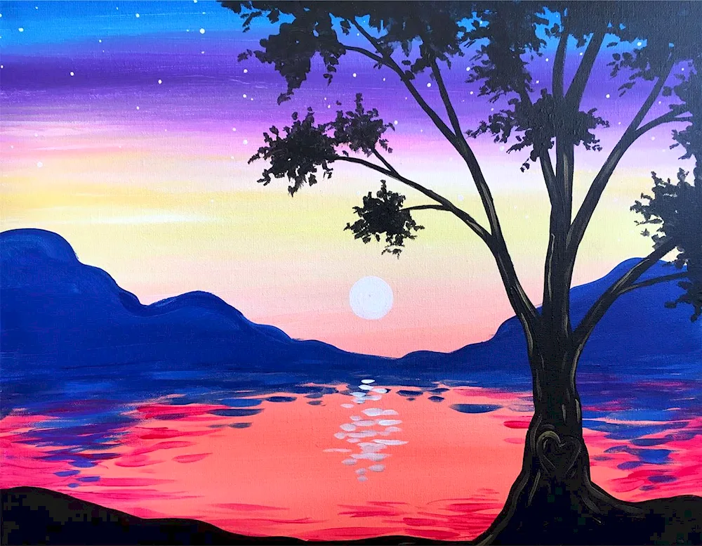 Gouache paintings