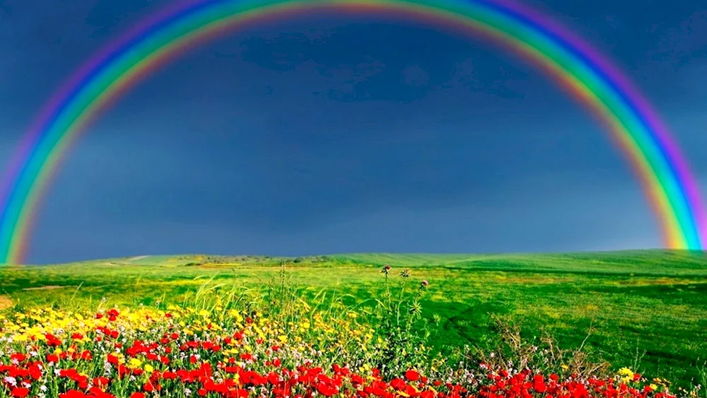 Rainbow in the sky