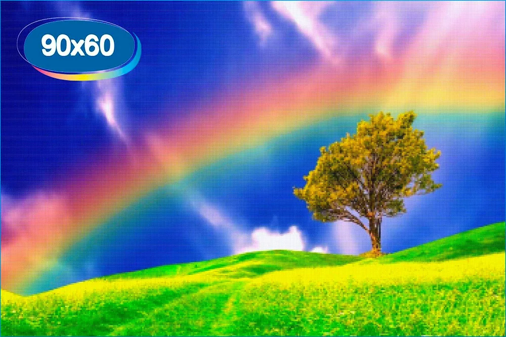 Landscape with rainbow