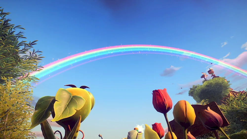 Rainbow landscape