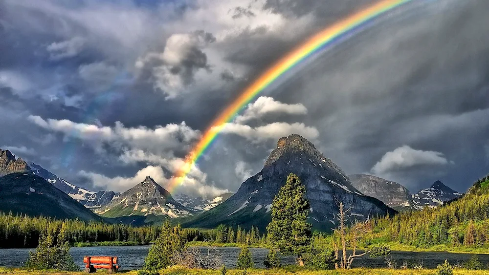 Rainbow Landscape Robert Duncanson