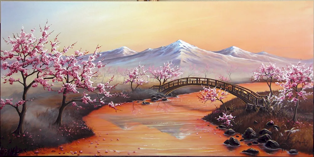 Japanese style landscape