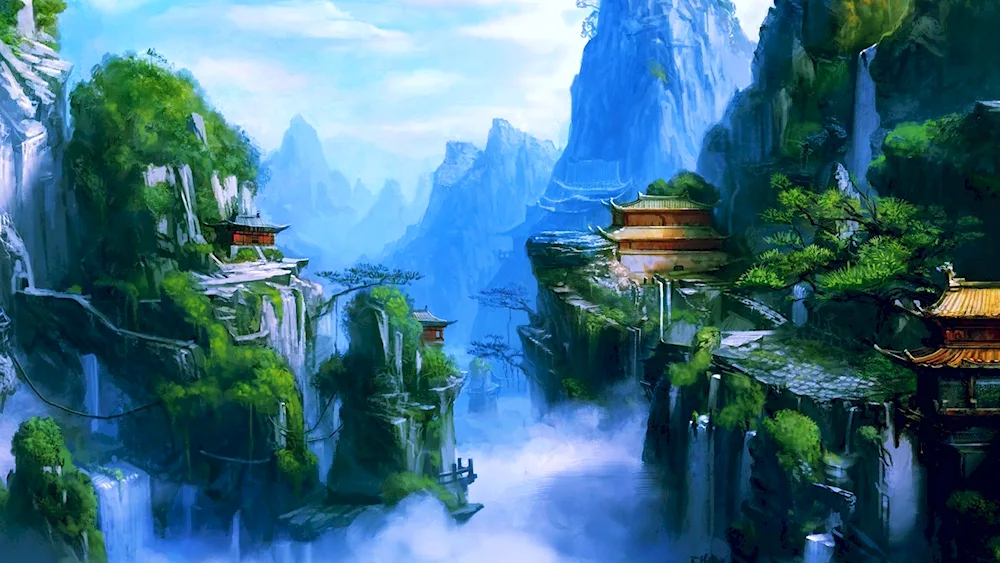 Fantasy style scenery