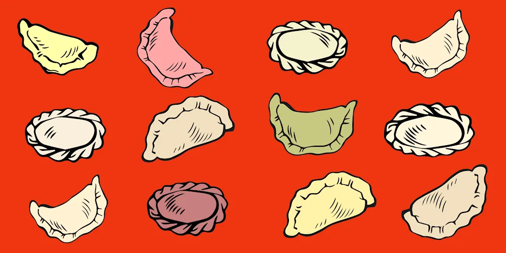 Pelmeni illustration