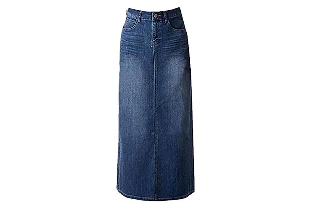 Denim maxi skirt 2023