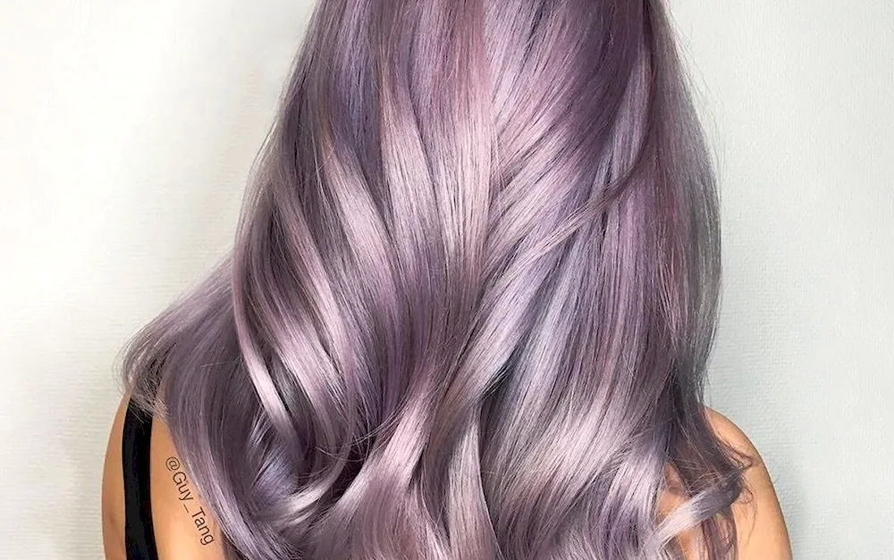Peppel purple balayage