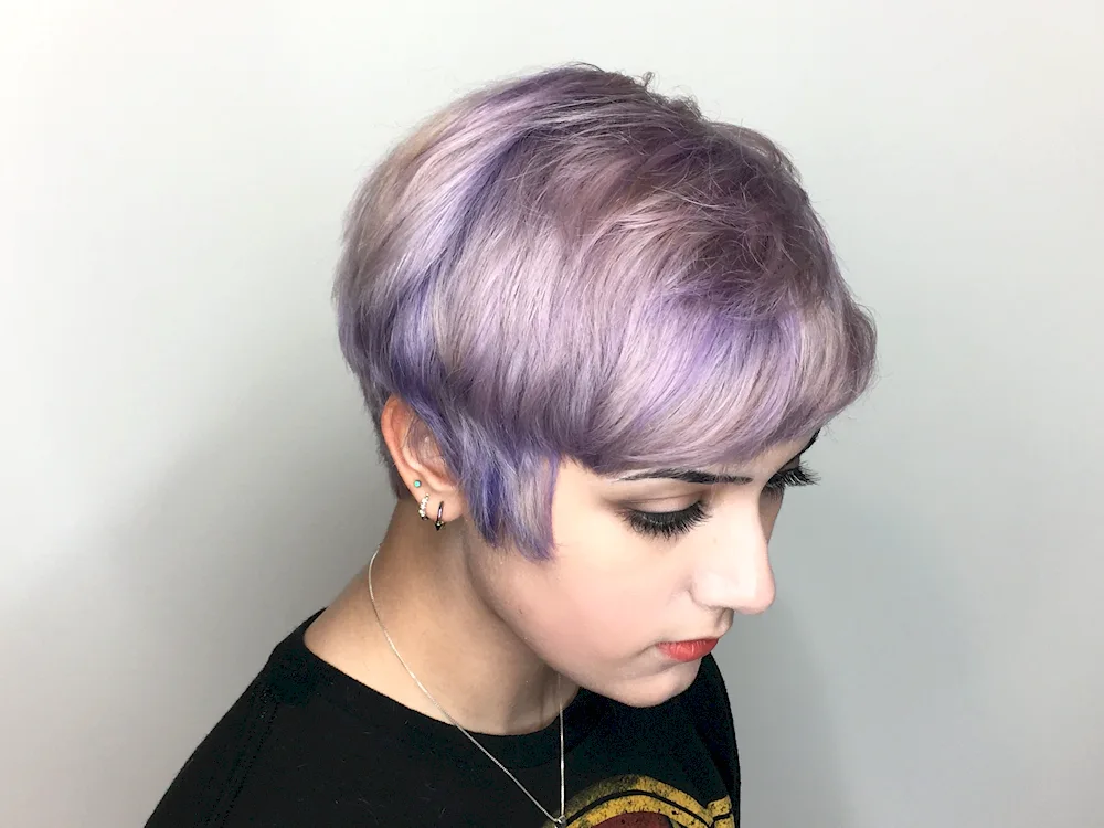 Purple purple hair colour