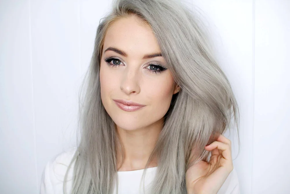Pearl ashy wheat hair colour