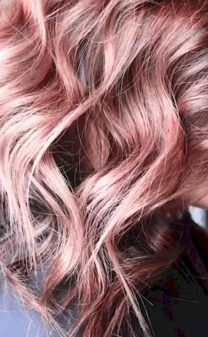 Ash pink hair