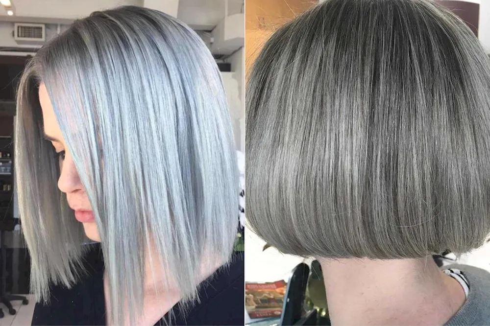 Peppel balayage on bob colouring