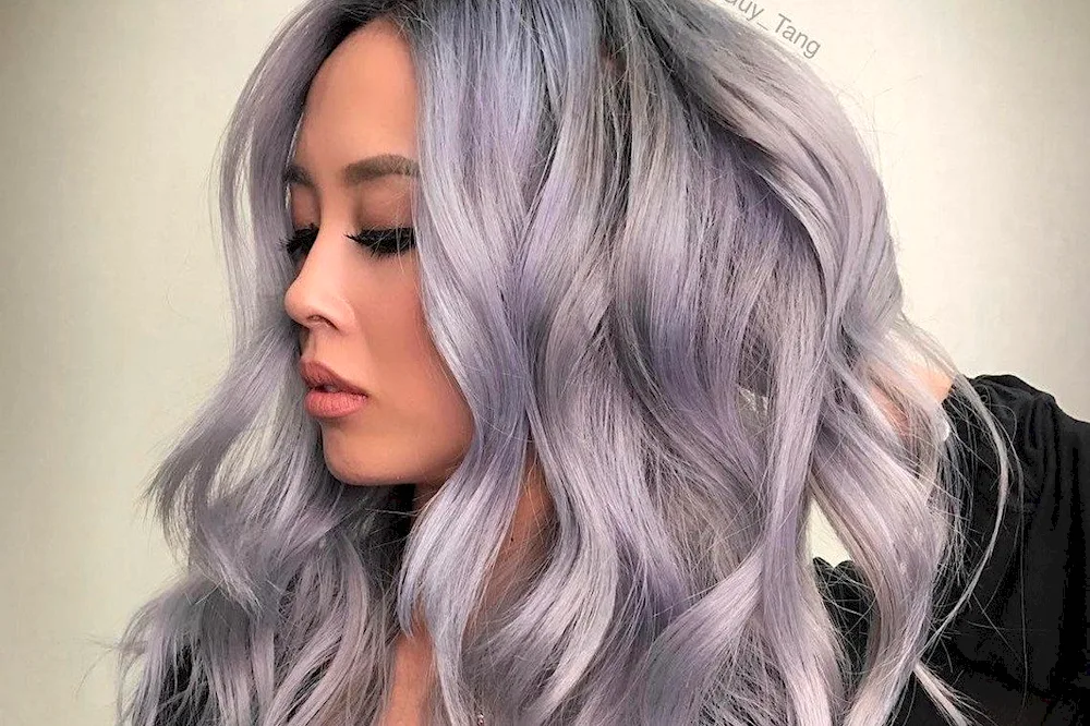 Pepel lilac hair colour