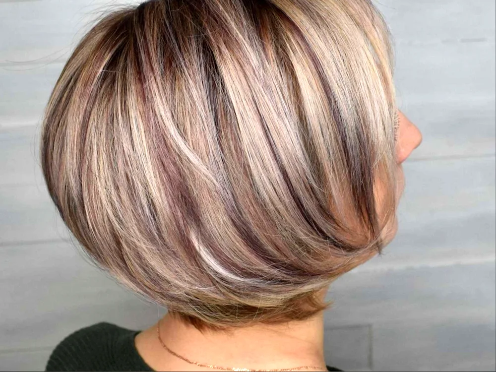 Pepel colouring for short hair