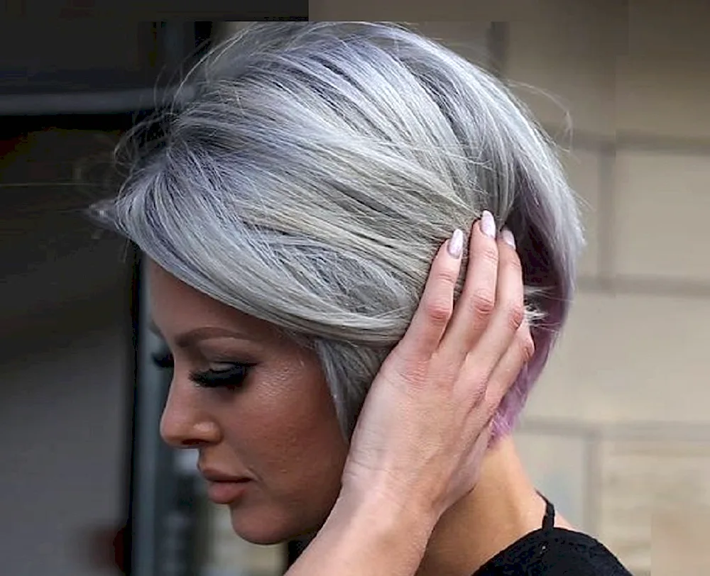 Grey hair colouring