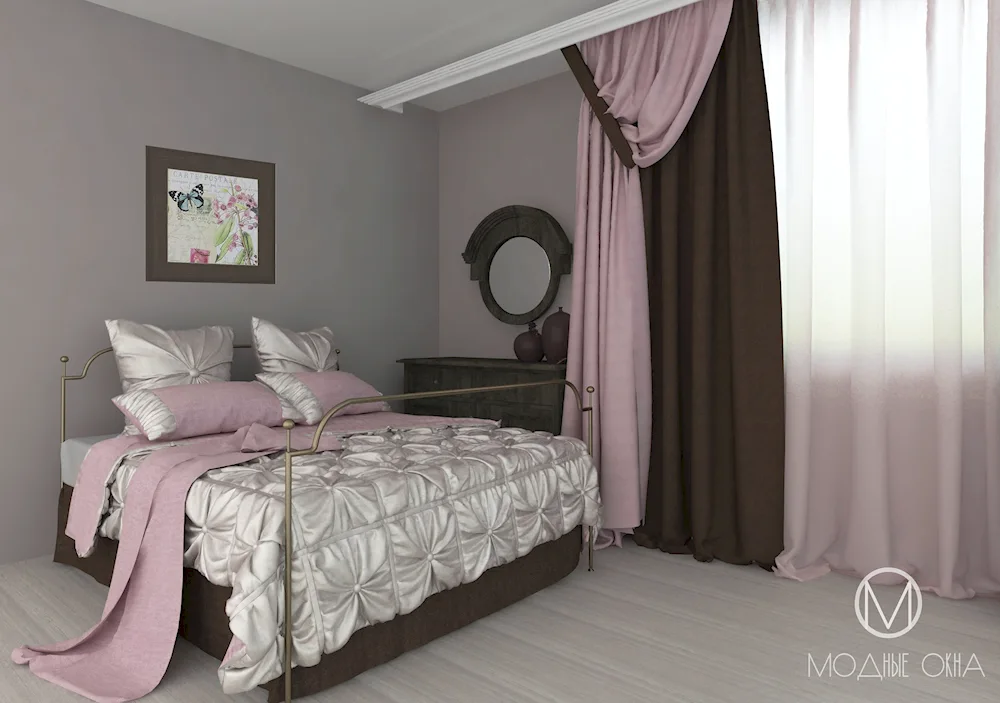 Peachy pink. pink interior