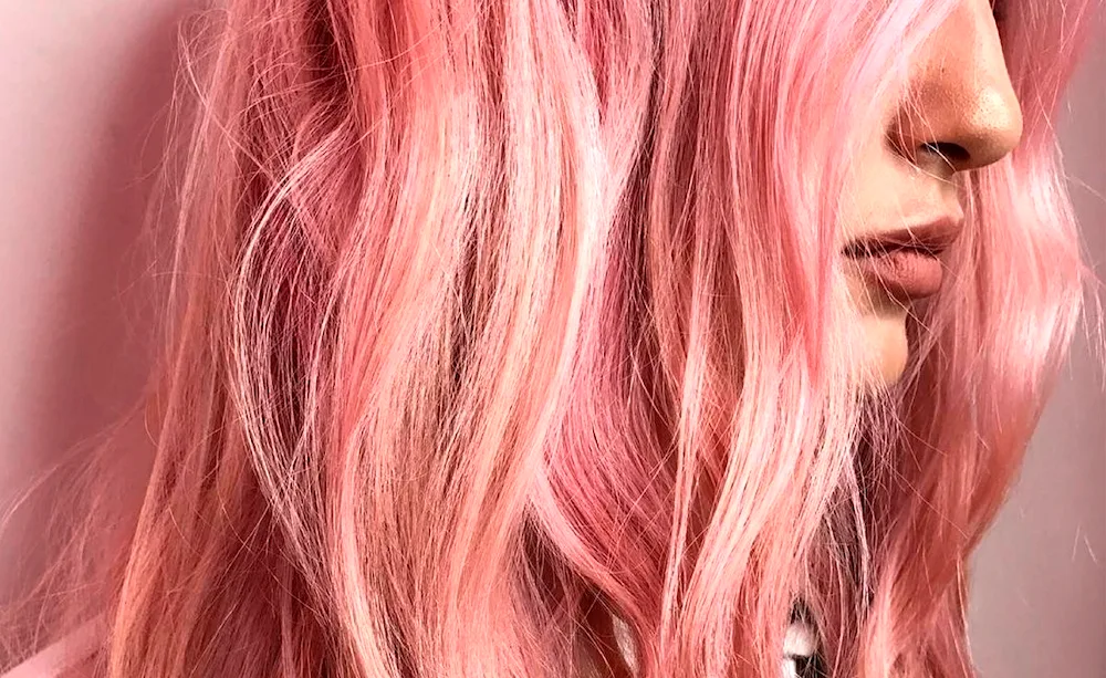 Sandy Pink pink hair colour