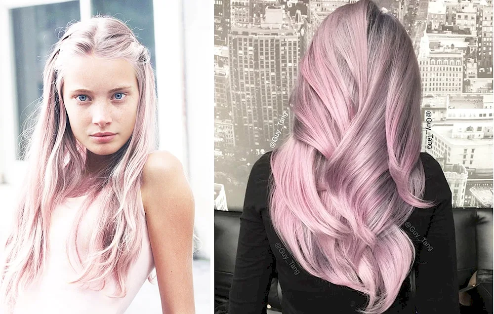 Peppel pink hair colour. pink hair colour