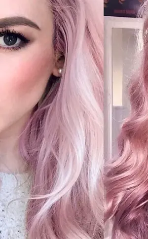 ash pink hair colour