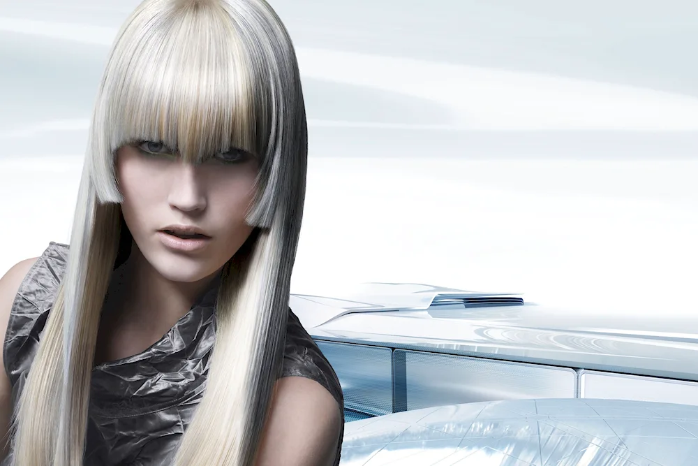 Pepper hair with bangs