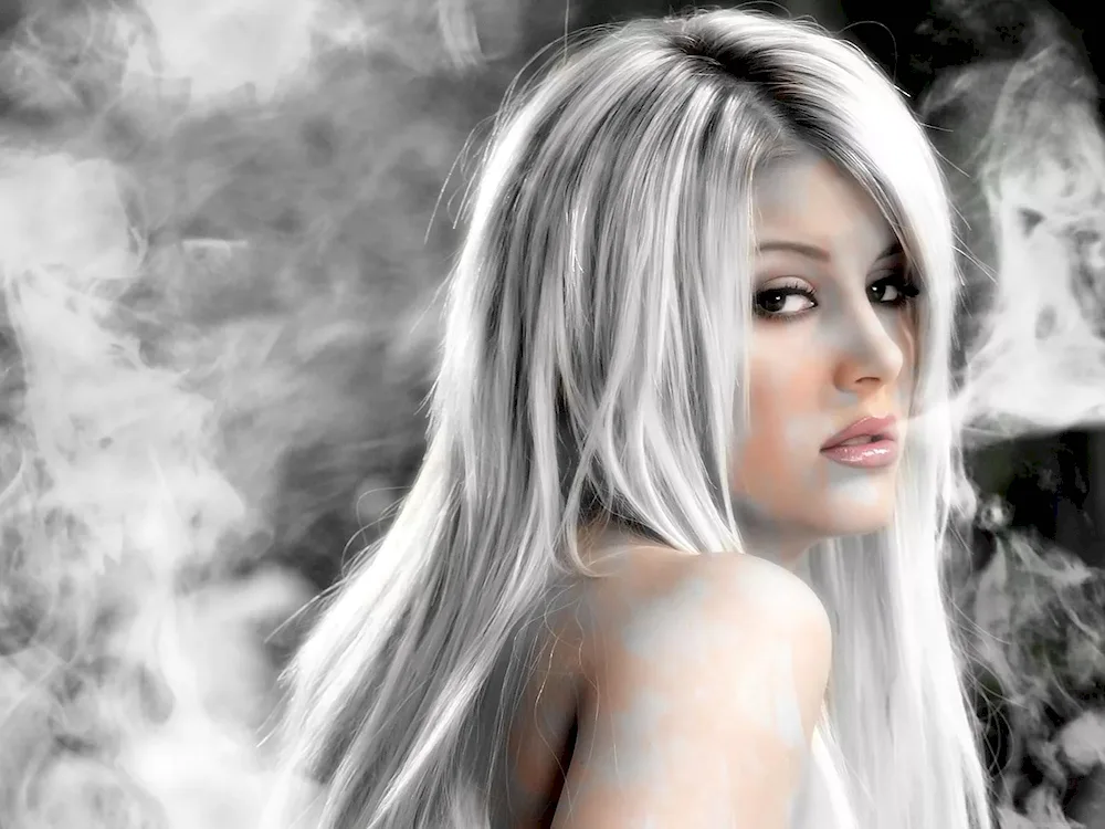Smooth hair. girls