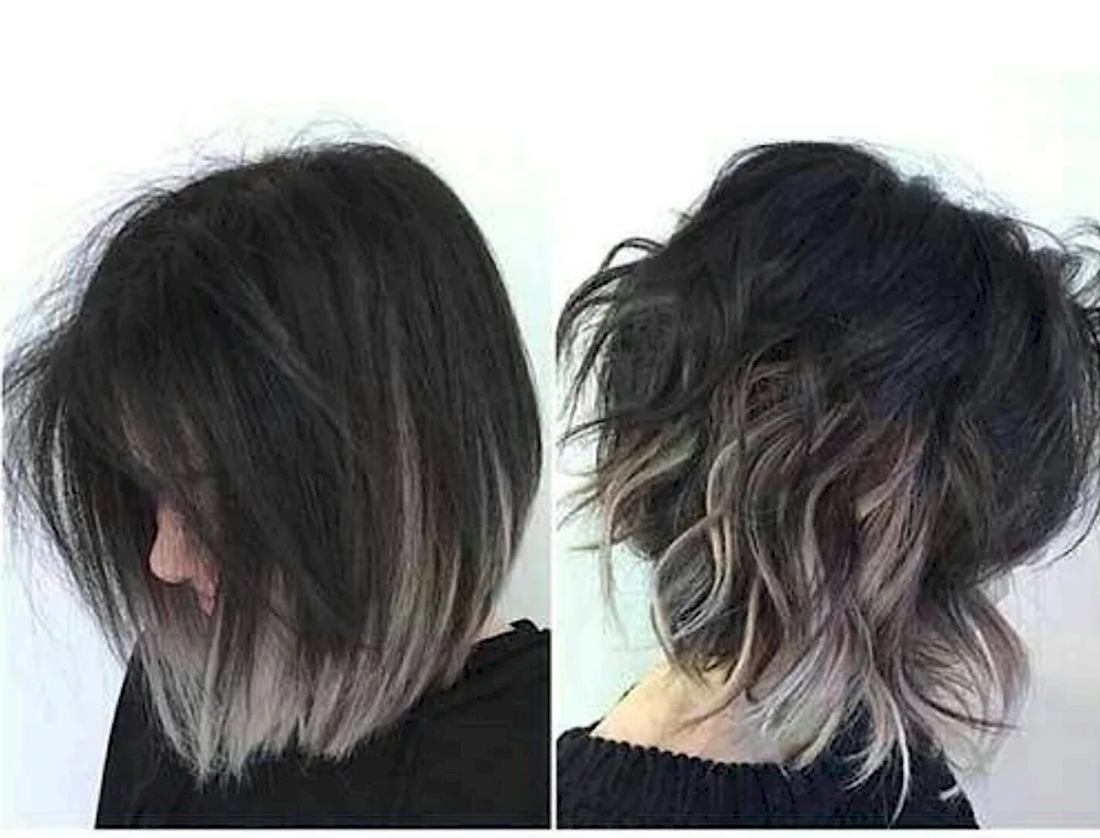 Peppel bob balayage