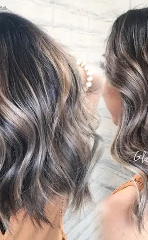 Ashy chestnut balayage