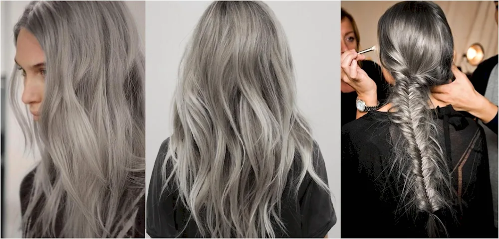 AIR touch on dark hair bob