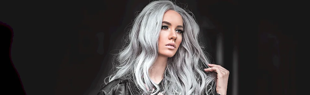 Girl with silver hair