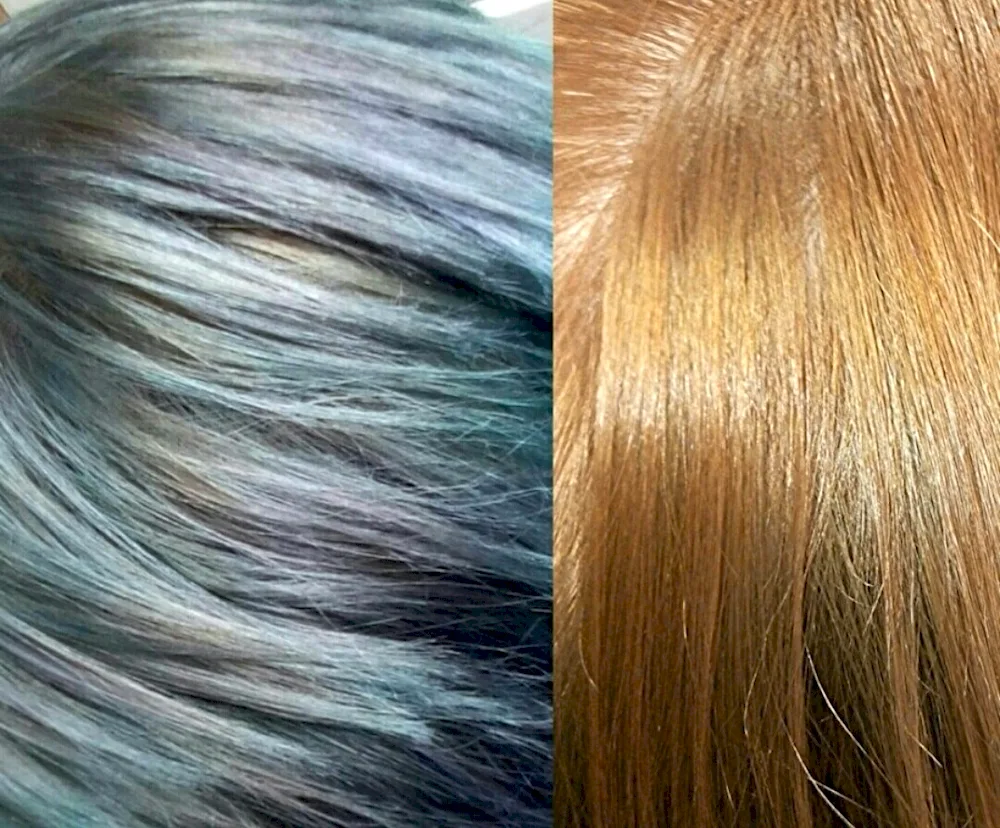 Peach tonic for red hair