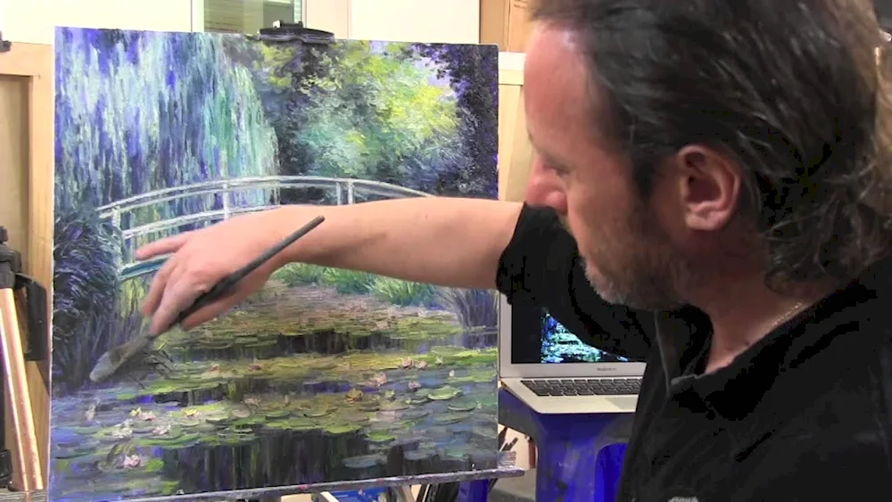 Igor Sakharov painter master class lilies