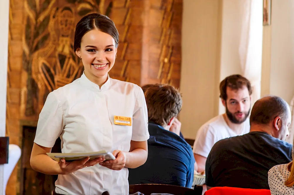 Waiter staff cafe
