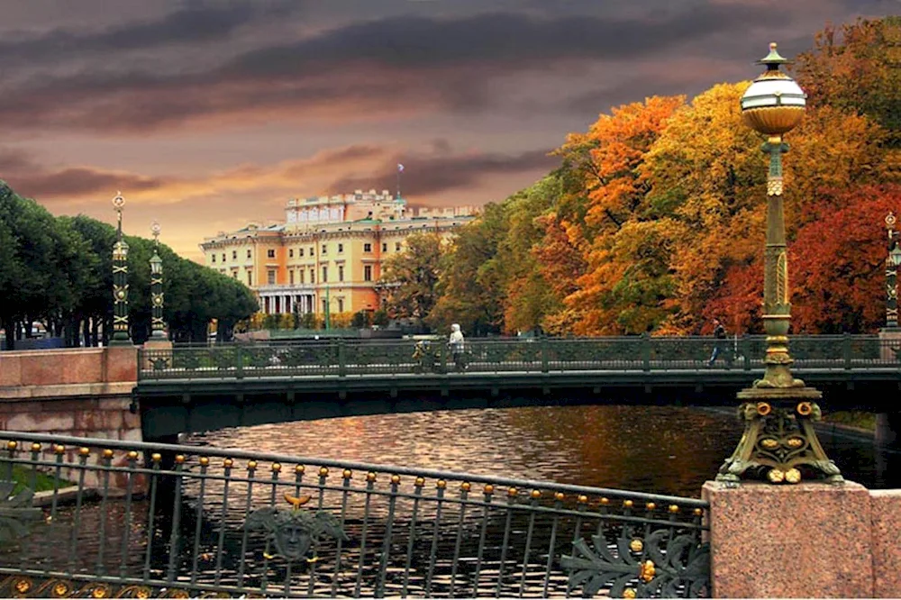 Petersburg Autumn Mikhailovsky Castle