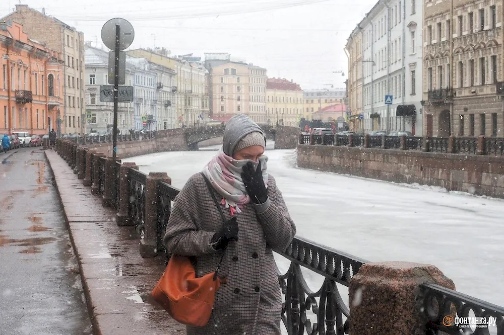 Tourists in St. Petersburg