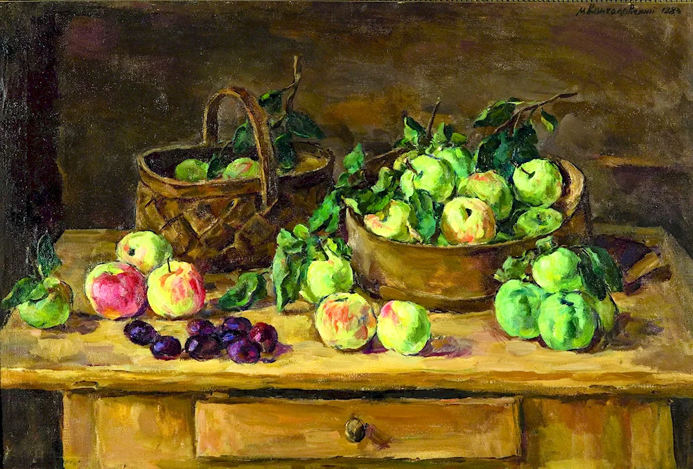 Peter Konchalovsky still life still life peaches