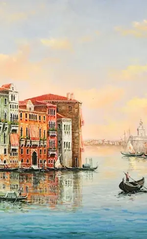Peter Vasilyevich Bezrodny landscapes of Venice