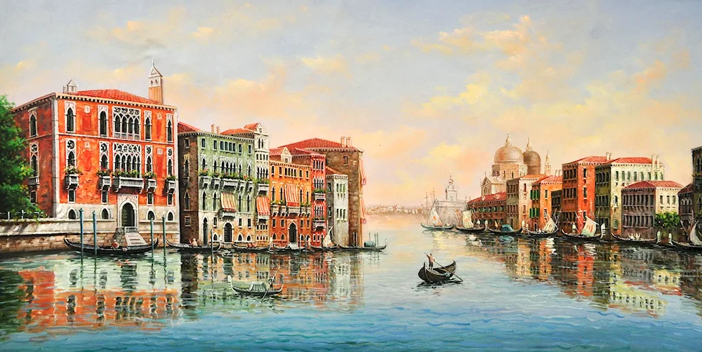 Peter Vasilyevich Bezrodny landscapes of Venice
