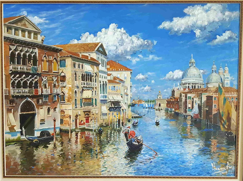 Peter Vasilievich Bezrodny landscapes of Venice