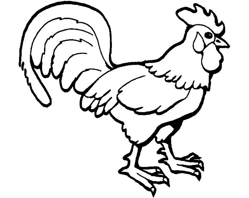 Cockerel stencil