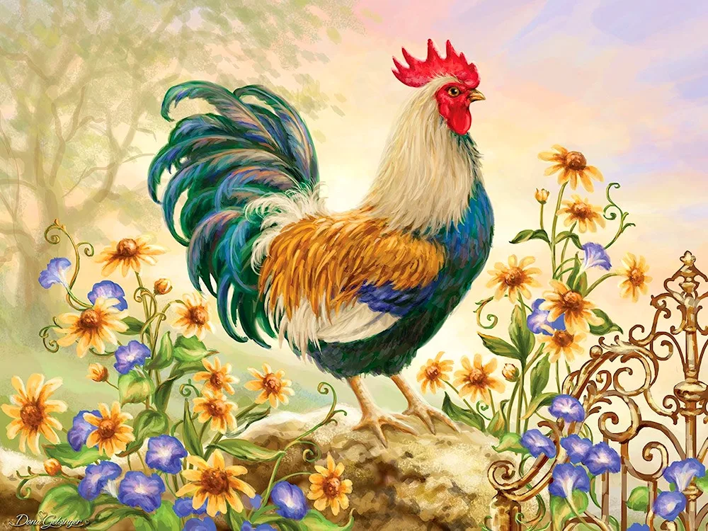 Chicken painting