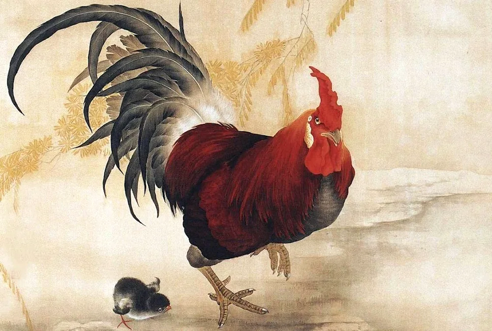 Cocks Feng Yingjie Chinese artist Feng Yingjie