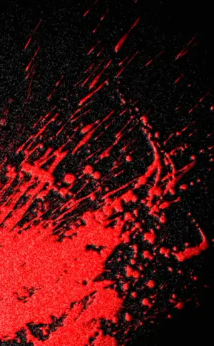 Blood stains on black background