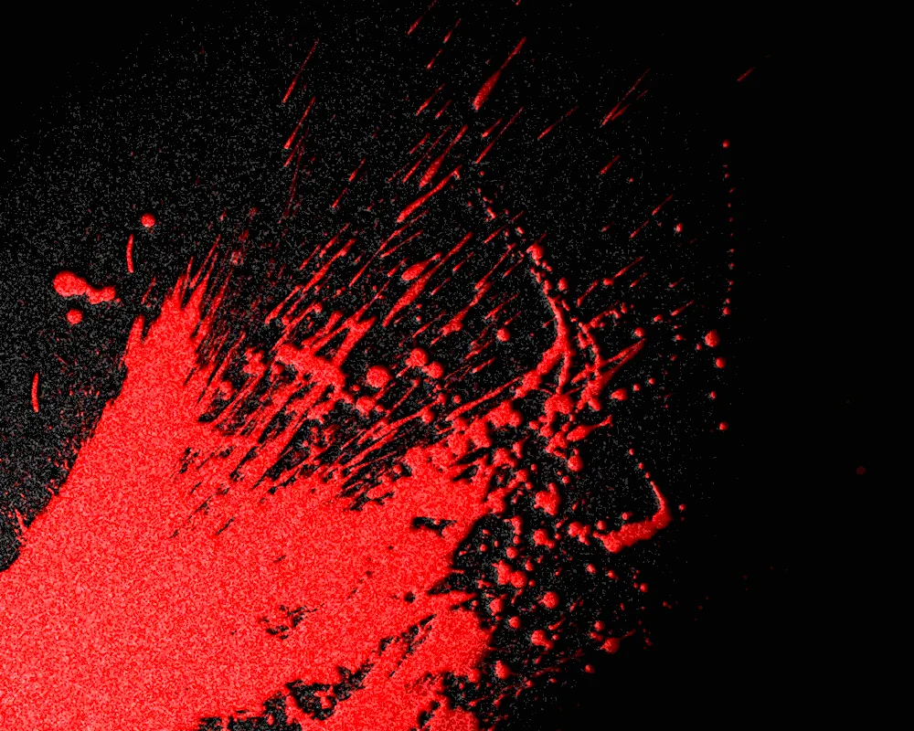 Blood stains on black background