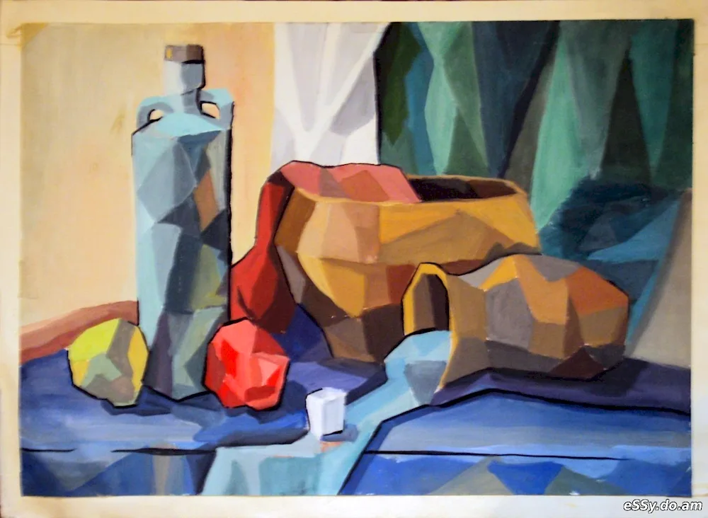 Picasso still life cubofuturism