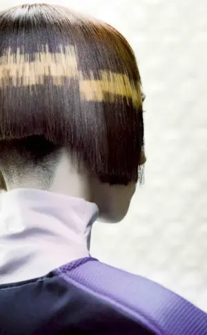 Pixel hair colour