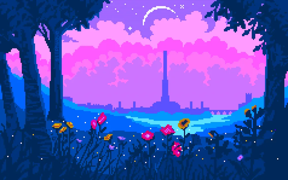 Pixel landscape
