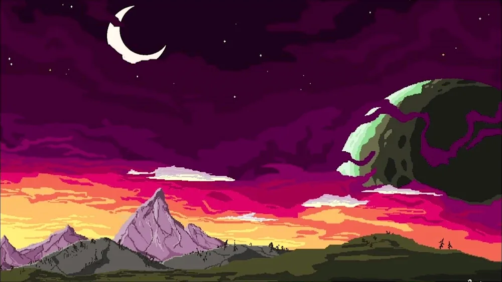 Pixel landscape